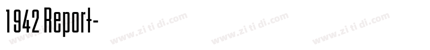 1942 Report字体转换